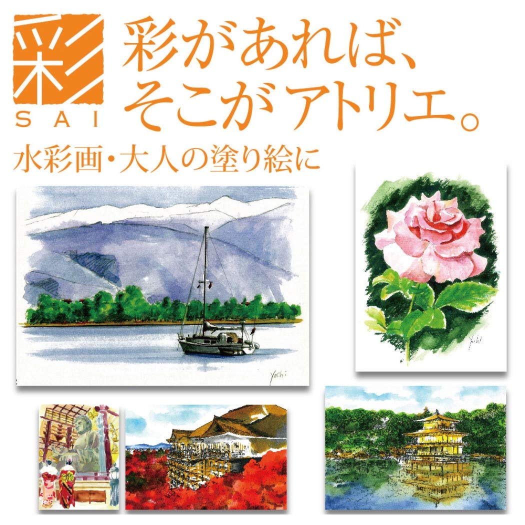 Akashiya CA200/20V Sai Watercolor Brush Pen - 20 Color Set (1, DESIGN 1)