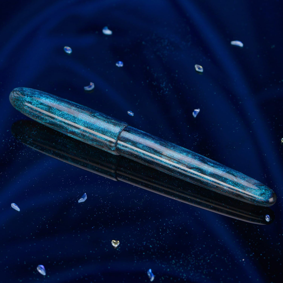 Asvine C80 Fountain Pen #8 Fine Nib Large Handcraft Pen with Converter Pen Case Collection Set