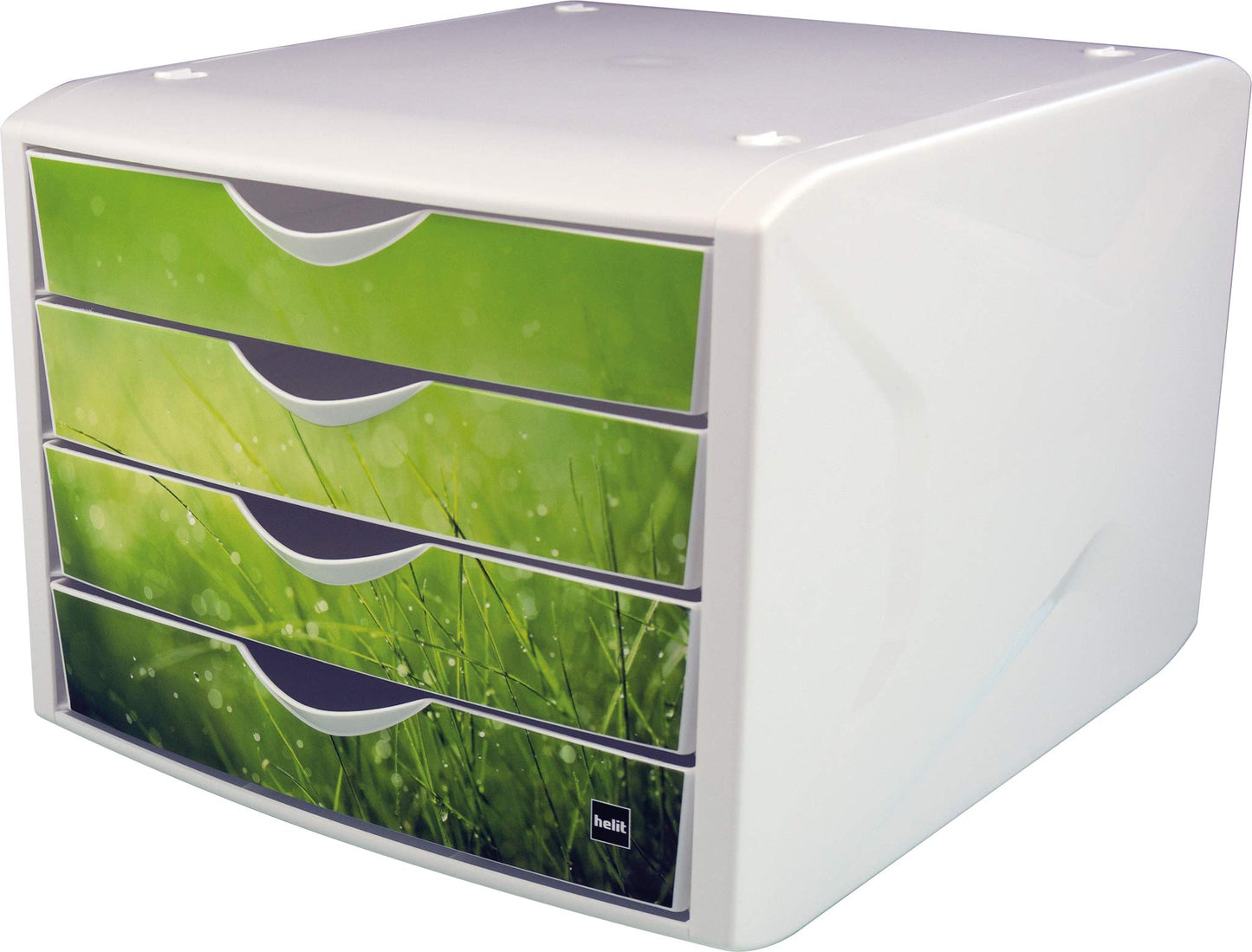 Helit, the “Chameleon” drawer box white/green