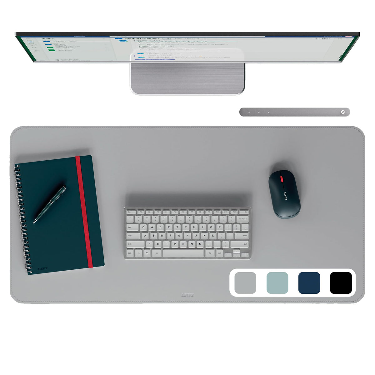 Leitz Large Desk Pad: Waterproof Non-Slip Desk Pad, Keyboard Mouse Pad for Office or Home Durable