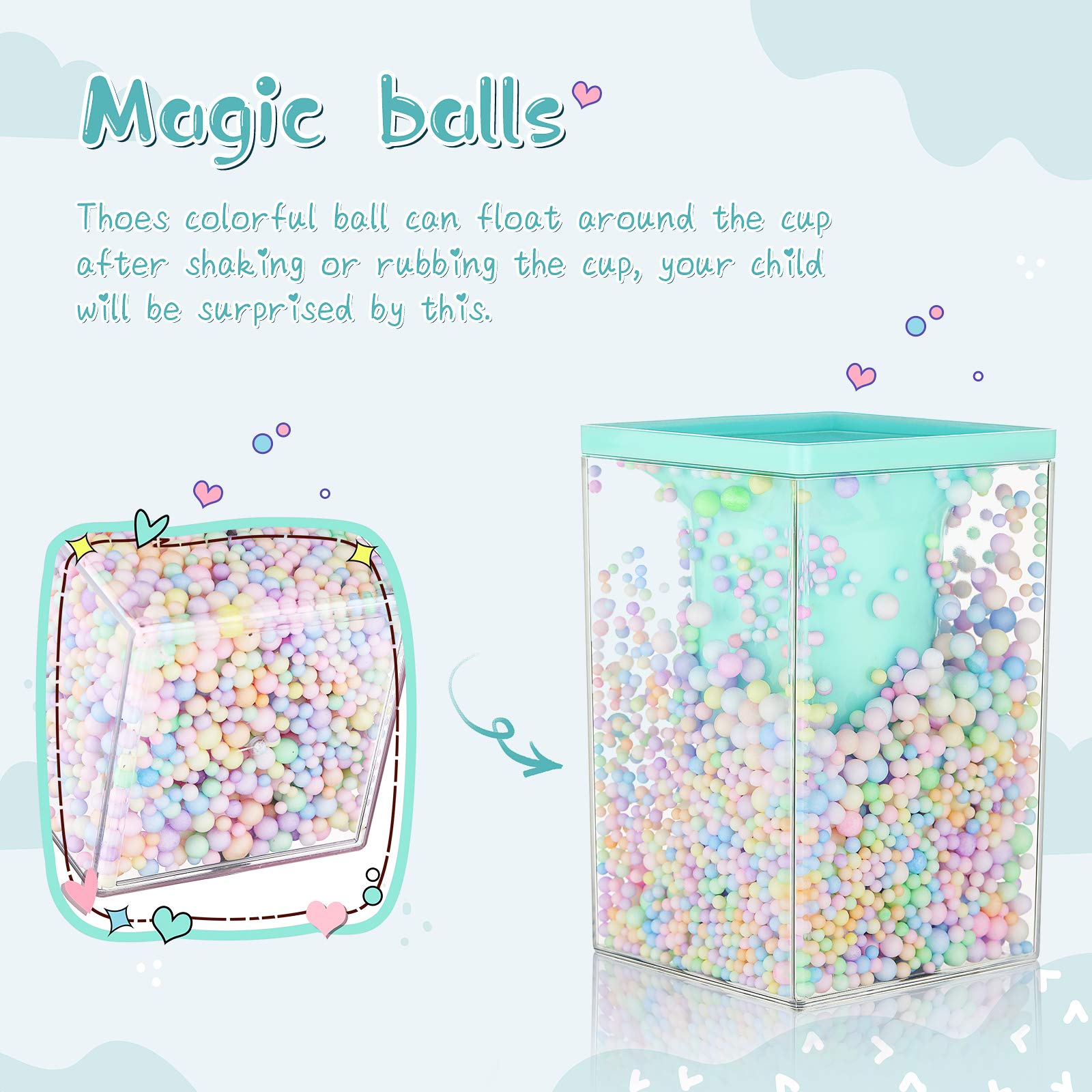 Outus 4 Pieces Cute Pen Holder Bubble Pencil Cup for Kids Kawaii Pencil Holder Desktop Stationery