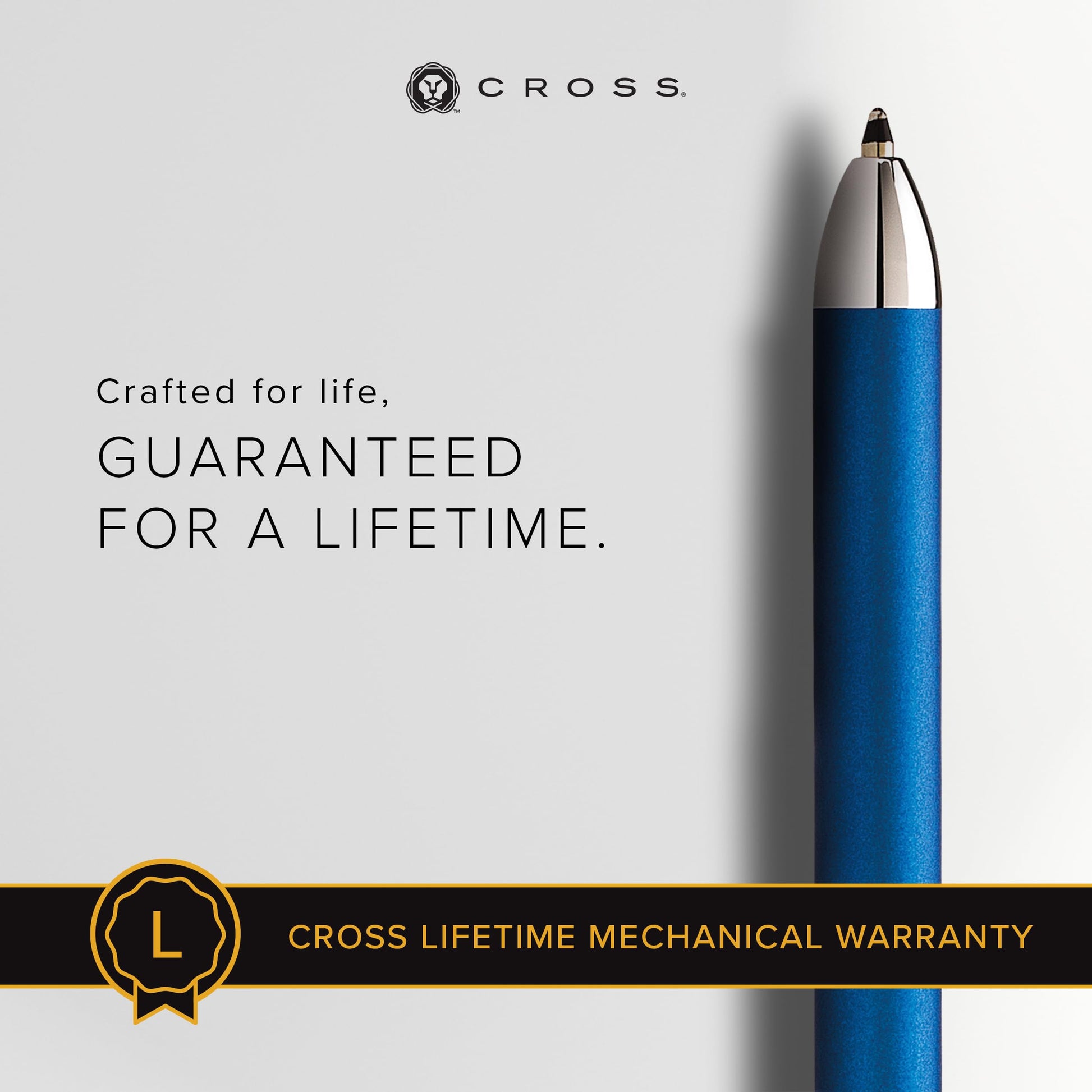 Cross Tech3+ Metallic Blue Multifunction Pen, Black Ink, Corporate Gift
