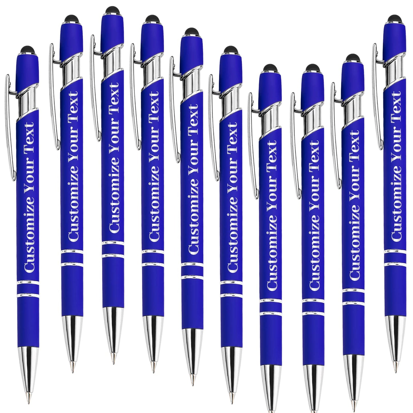 Fadace Up to 500 Pcs Personalized Pens Bulk Custom Customized Pen with Stylus Free Engraving