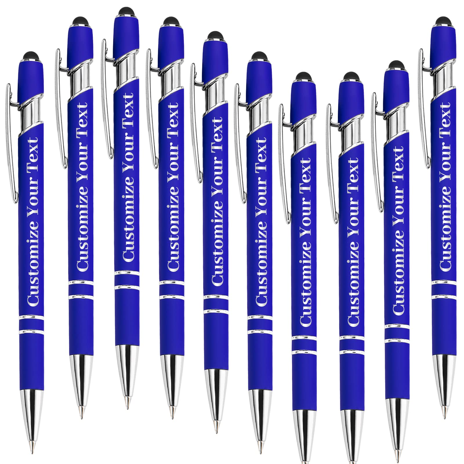Fadace Up to 500 Pcs Personalized Pens Bulk Custom Customized Pen with Stylus Free Engraving