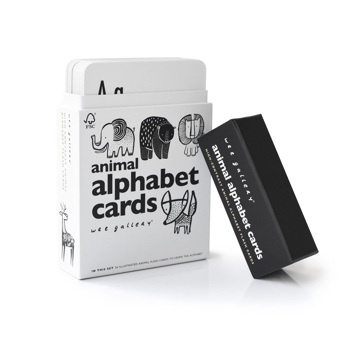 Wee Gallery Alphabet Cards, ABC Flash Cards for Toddlers