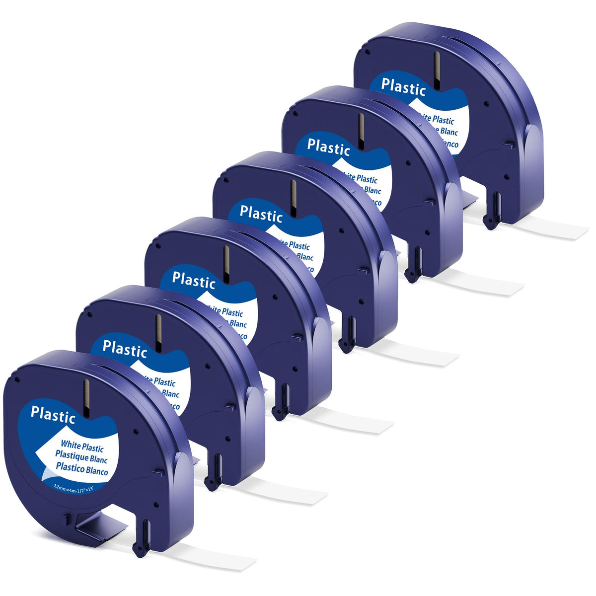 Compatible with Dymo LetraTag Refills Label Maker Tape 91331 White Plastic