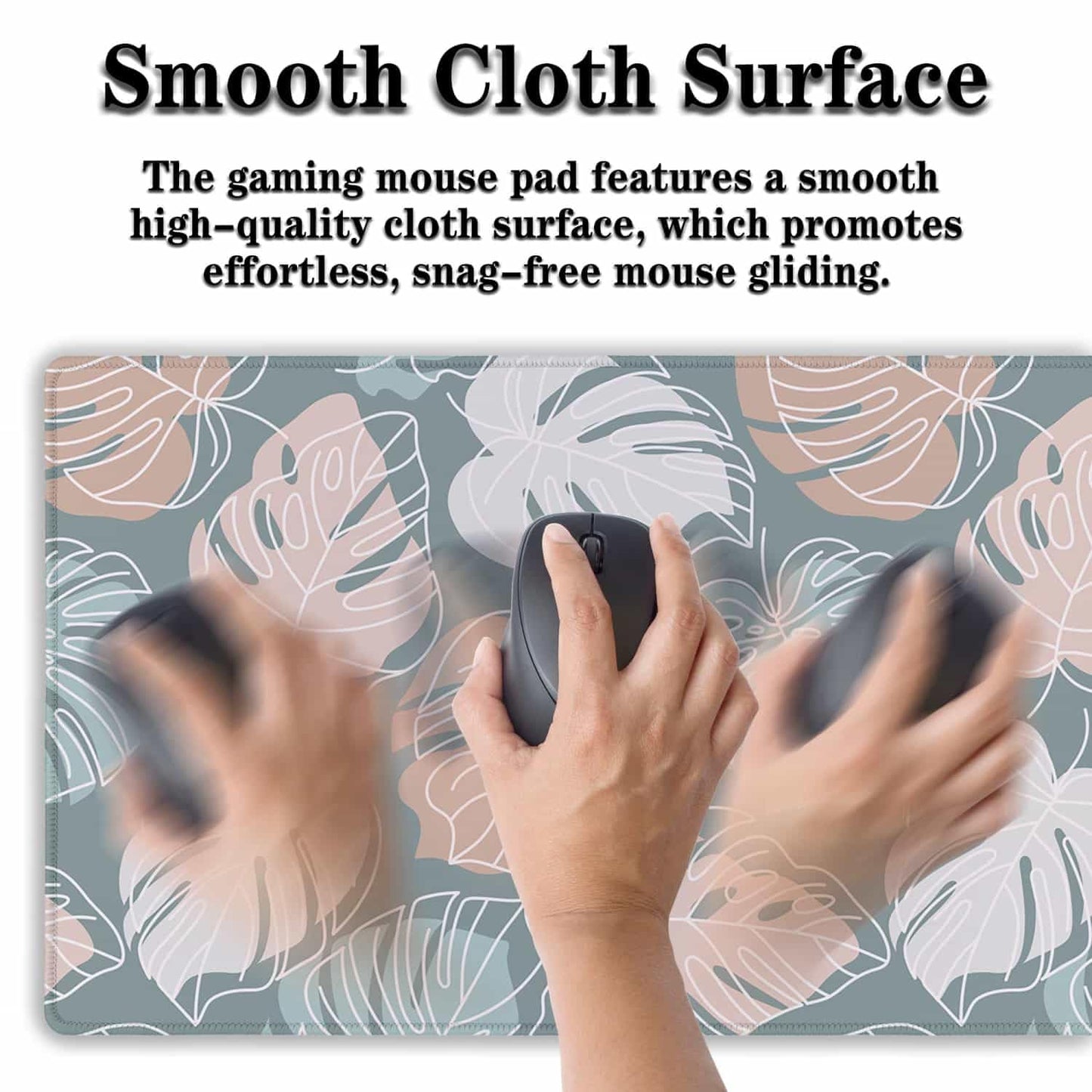 Samgula Large Desk Mat Green, Gaming Mouse Pads Office Desk Pad, Keyboard Desk Mat Non-Slip Rubber