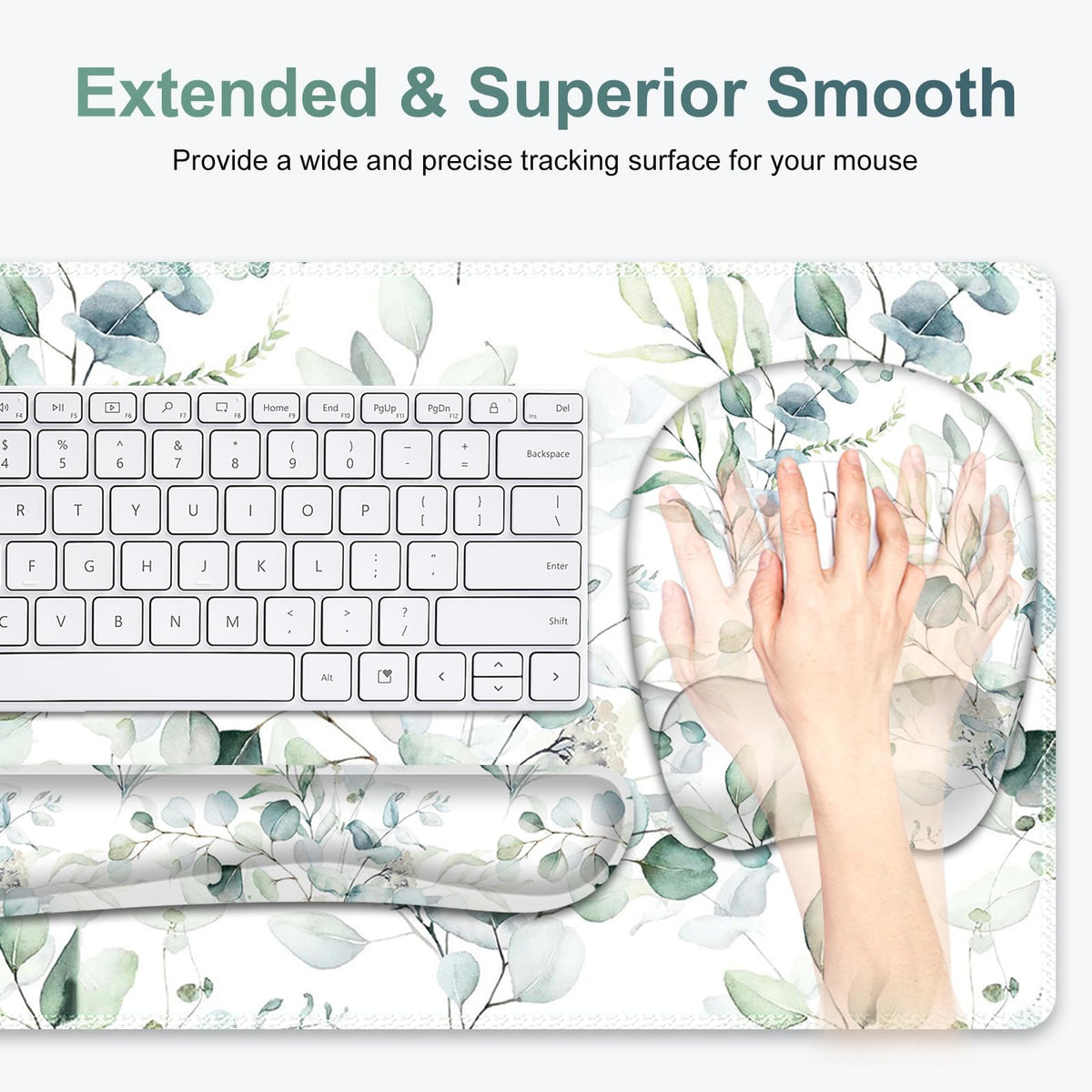 NXZGO Large Mouse Pad with Wrist Support 4in1 Set, XXL Big Game Mousepad +Keyboard Wrist Rest+Mouse