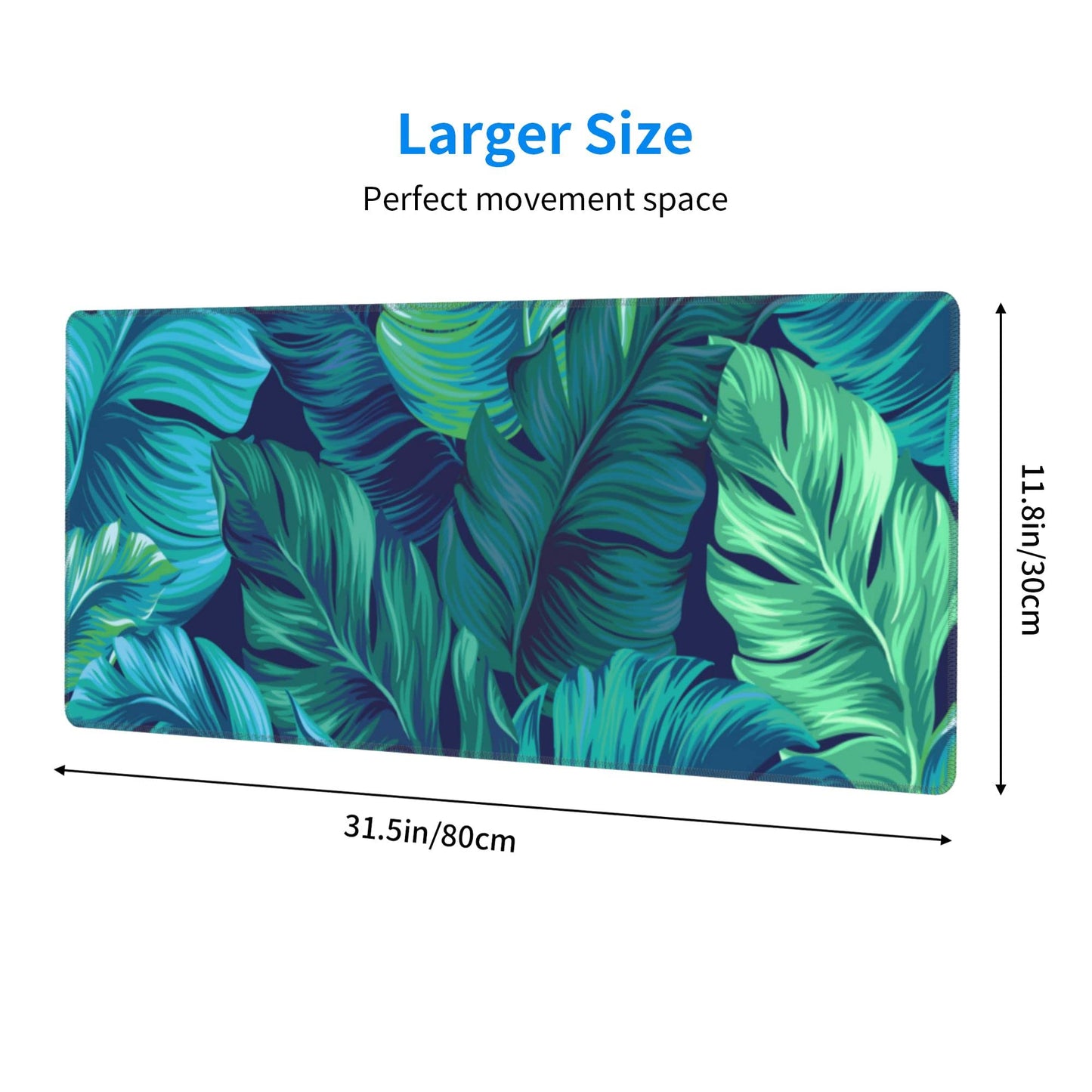 Tropical Palm Leaves Mouse pad, Hawaii Beach Jungle Leaves Mouse pad Palm Leaves Floral Mousepad