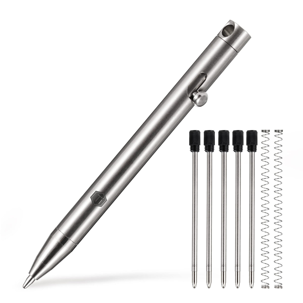 KeyUnity KP00 Titanium Bolt Action Fine Point Pen for Everyday Carry