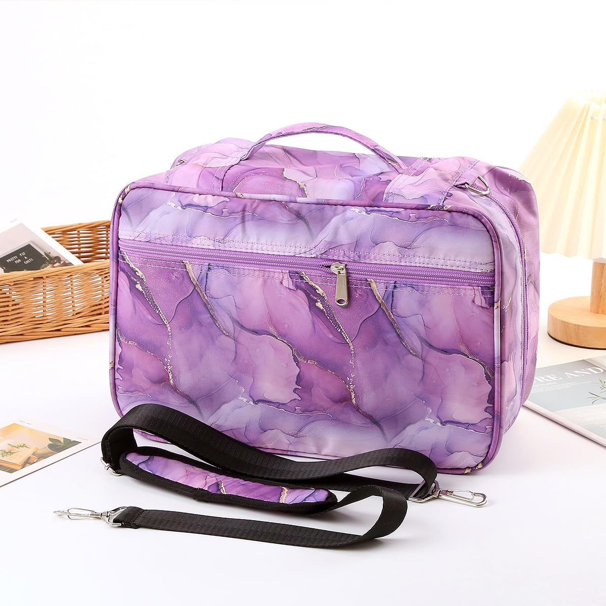 Lbxgap 420 Slots Colored Pencil Case w/Handle & Shoulder Strap