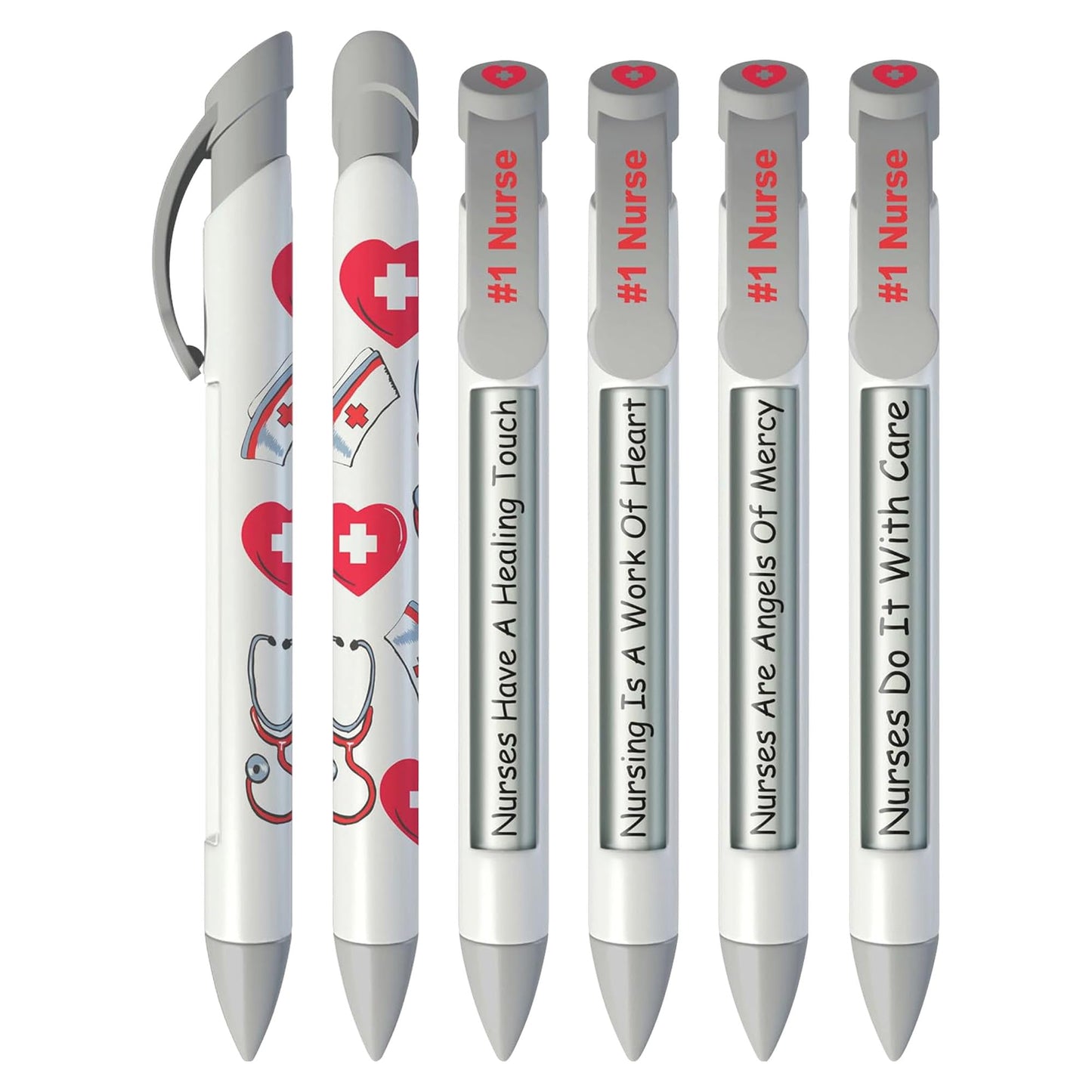 Greeting Pen – Nurse Appreciation Pen Set with Uplifting Rotating Messages – Cute, Bulk Presents