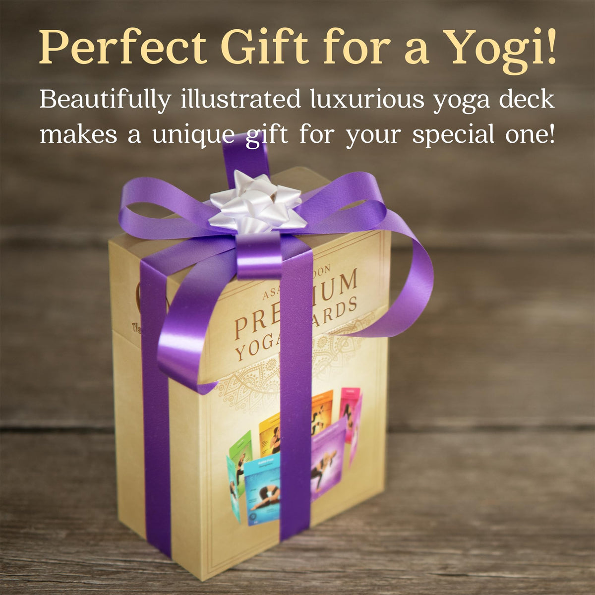 Asana Moon Premium Yoga Cards – Deck with Over 120 Yoga Poses – Yoga Sequencing Deck with Yoga Cues