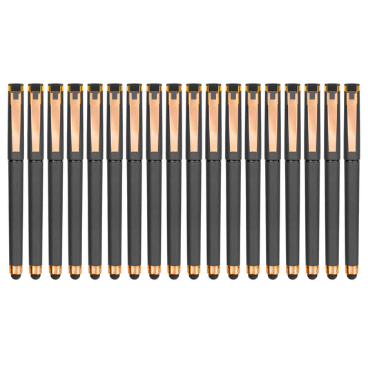 Linbsunne Black Gel Pens 0.7mm Medium Point Pen 2-in-1 Stylus