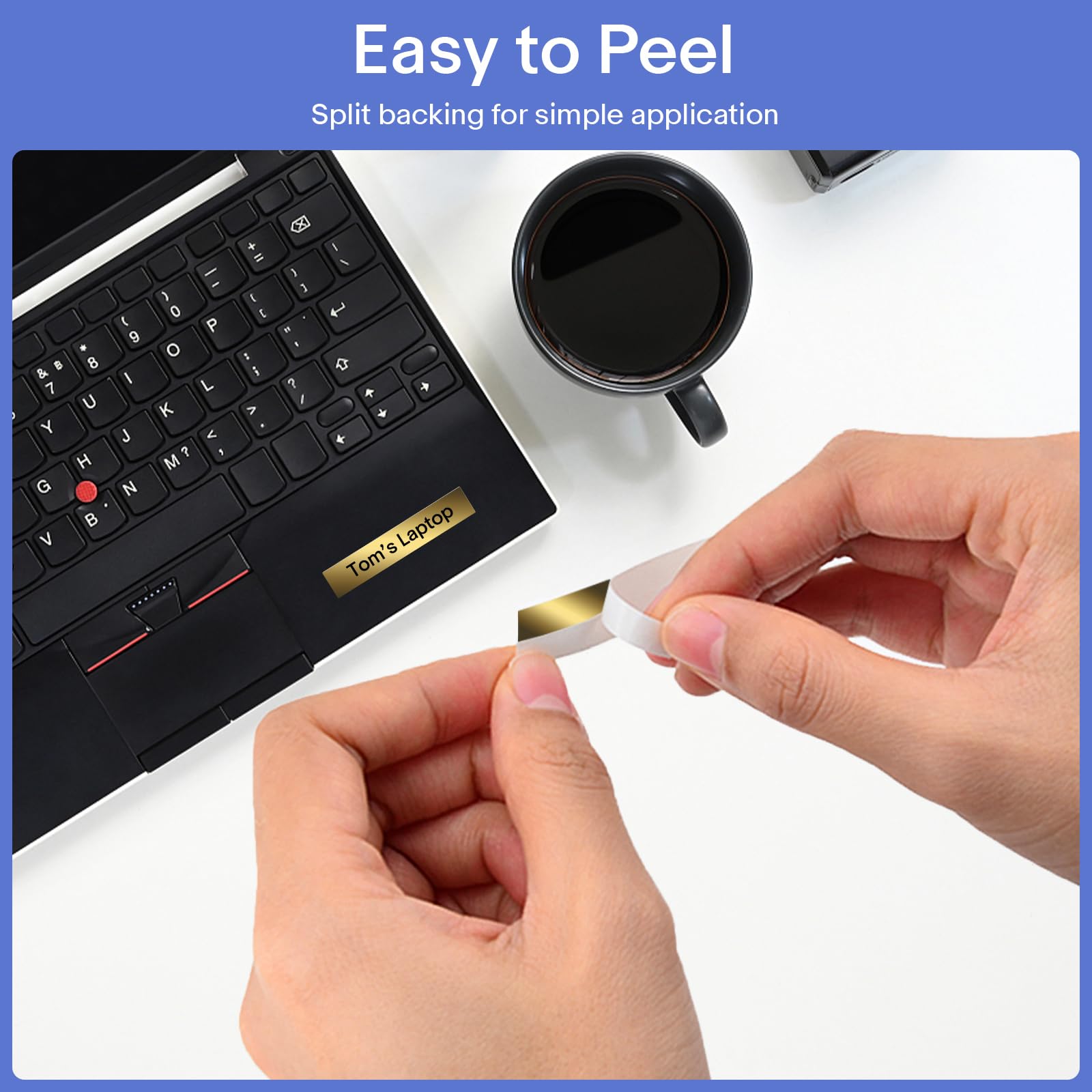 GREENCYCLE Compatible for Brother P-Touch Label Tape TZe-841 18mm 0.7" Laminated Gold TZe841 TZ-841