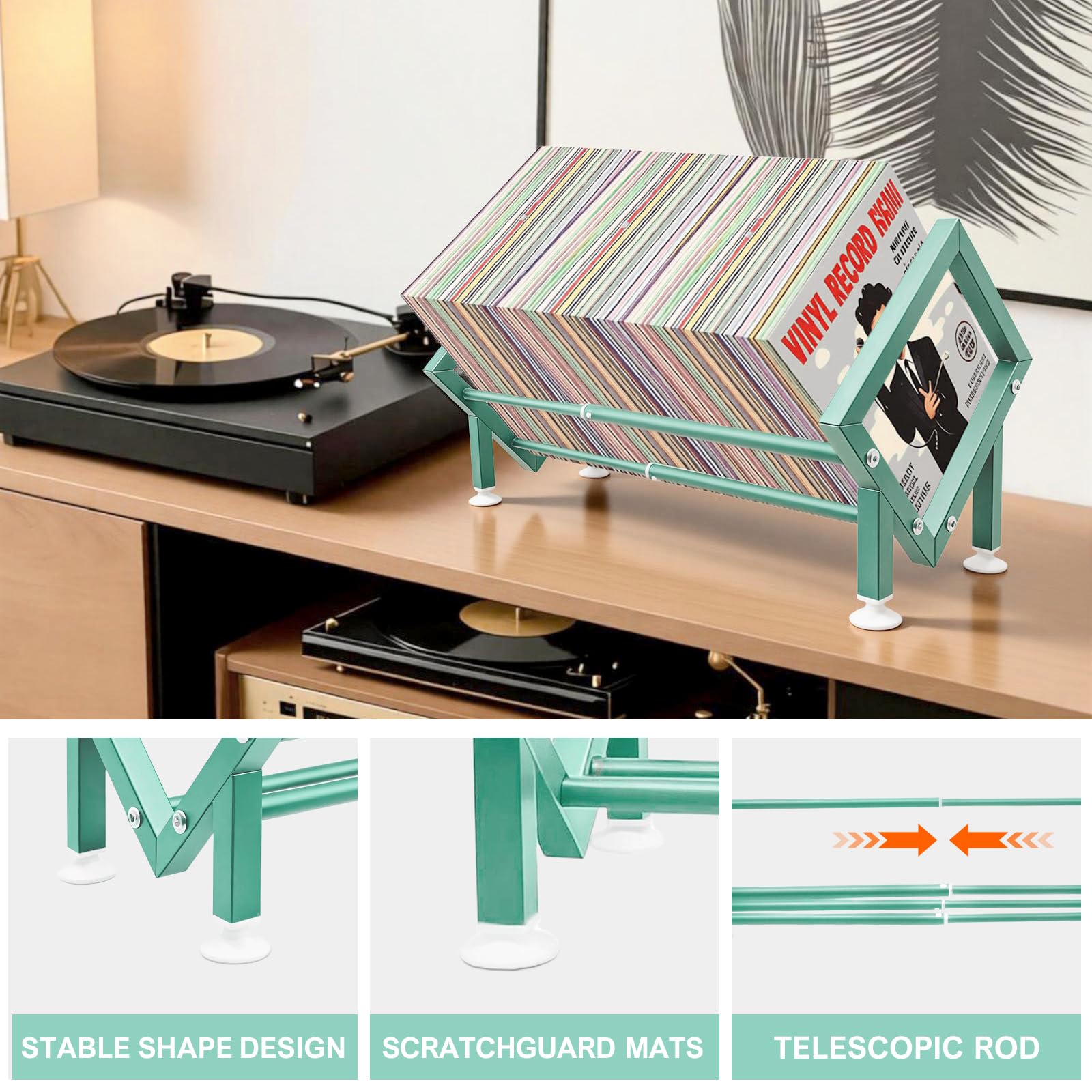 Expandable Desktop Bookshelf Organizer, Small Tabletop Book Storage Rack