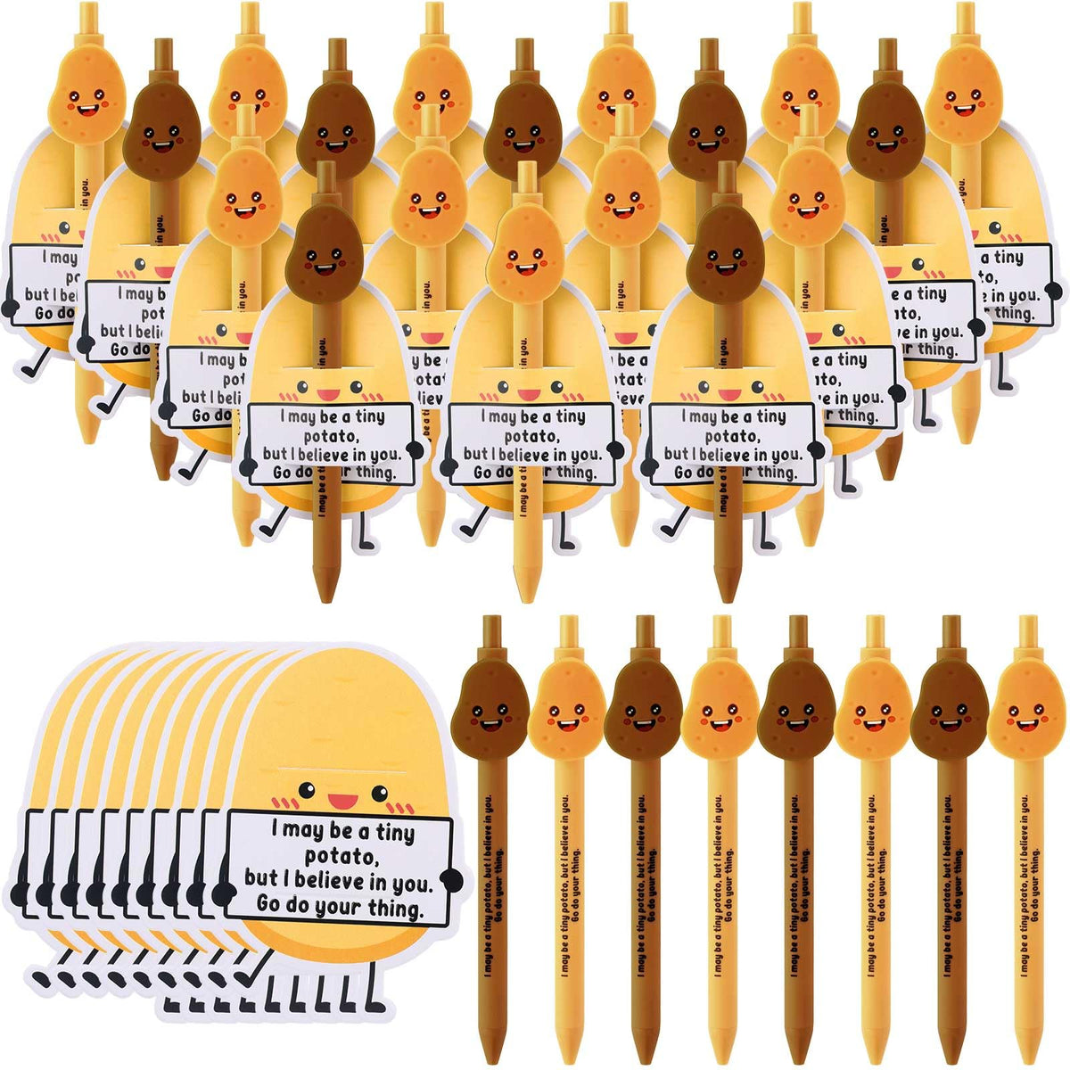 MotiMind 40 Sets Potato Pen for Coworkers Bulk Employee Appreciation Gifts Funny Emotional Bulk