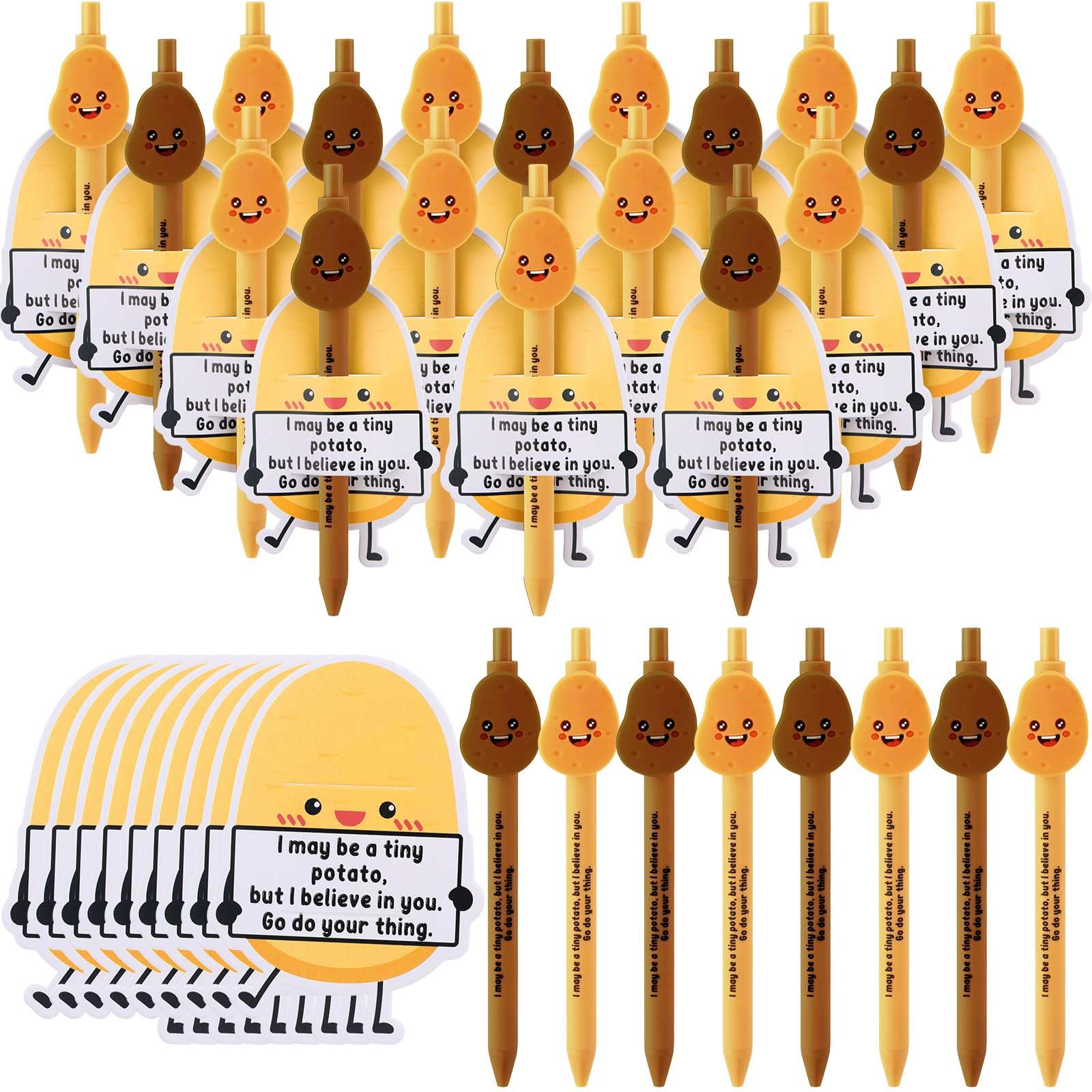 MotiMind 40 Sets Potato Pen for Coworkers Bulk Employee Appreciation Gifts Funny Emotional Bulk