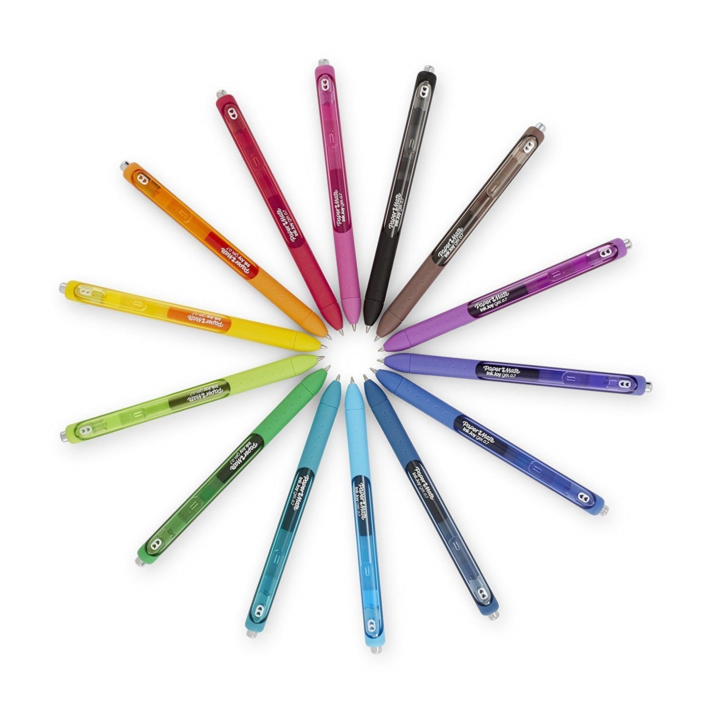 Paper Mate InkJoy Retractable Gel Pen, 0.7mm, Medium Point, 10-Count (Purple)