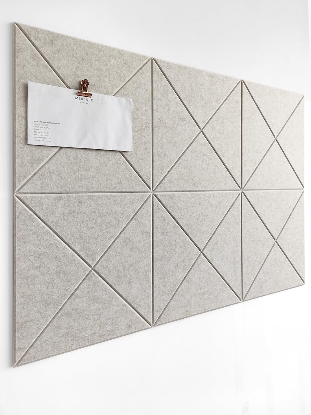DECORITA Cork Board 24 x36 Alternative - 6 Pack Felt Wall Tiles with Safe Removable Adhesive Tabs