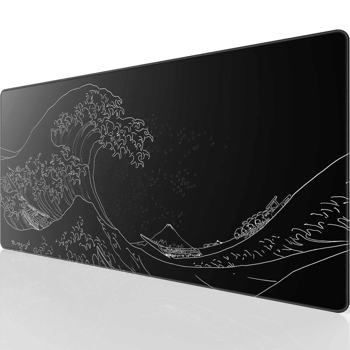 KTRIO Large Gaming Mouse Pad, Desk Mat, 31.5 x 15.7 in, Kanagawa Wave, XXL