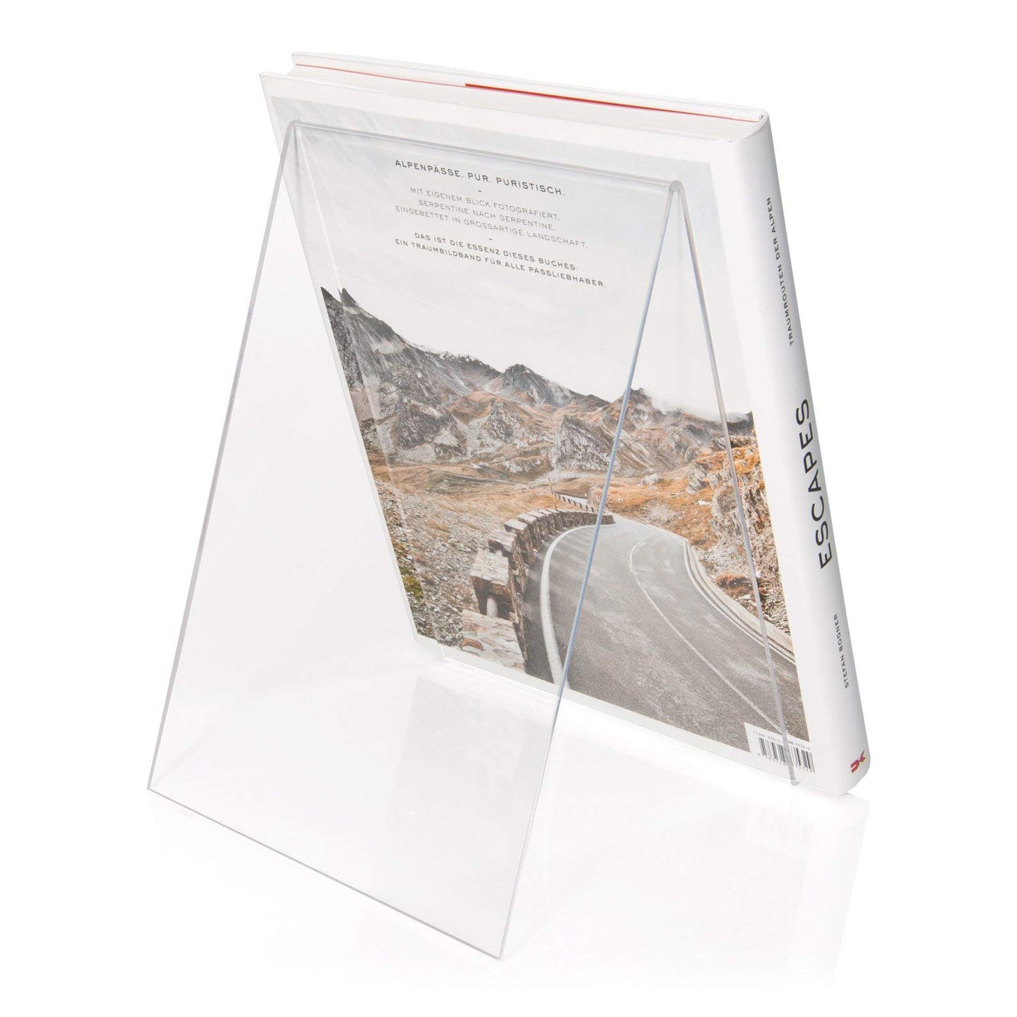 Plexiglas® Book Stand/Display as Goods Carrier and Angled Stand in DIN A4 Format