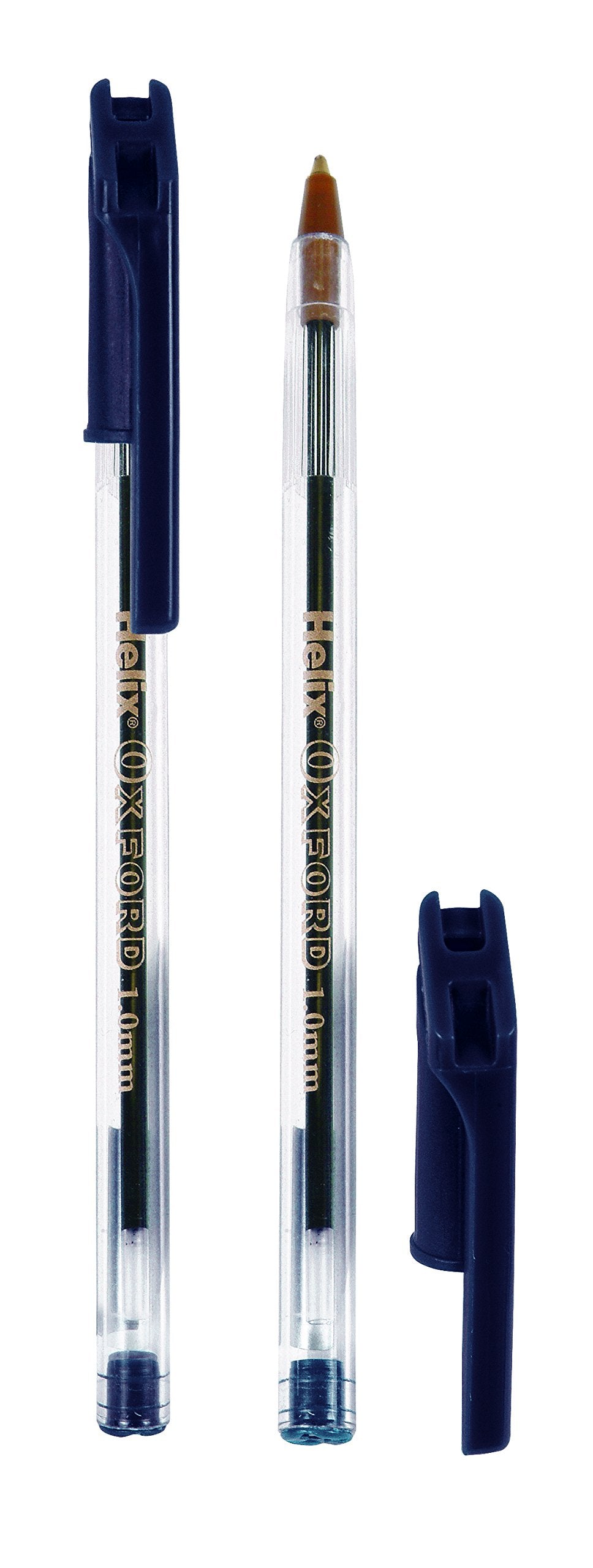 Helix Oxford Ballpoint Pens (Pack of 6 in Assorted Colours)
