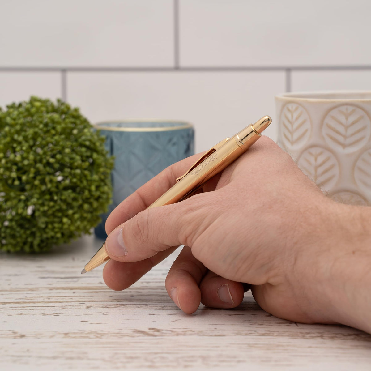 Dayspring Pens Monroe Personalized Ballpoint Pen in 18K Gold-Plated Finish