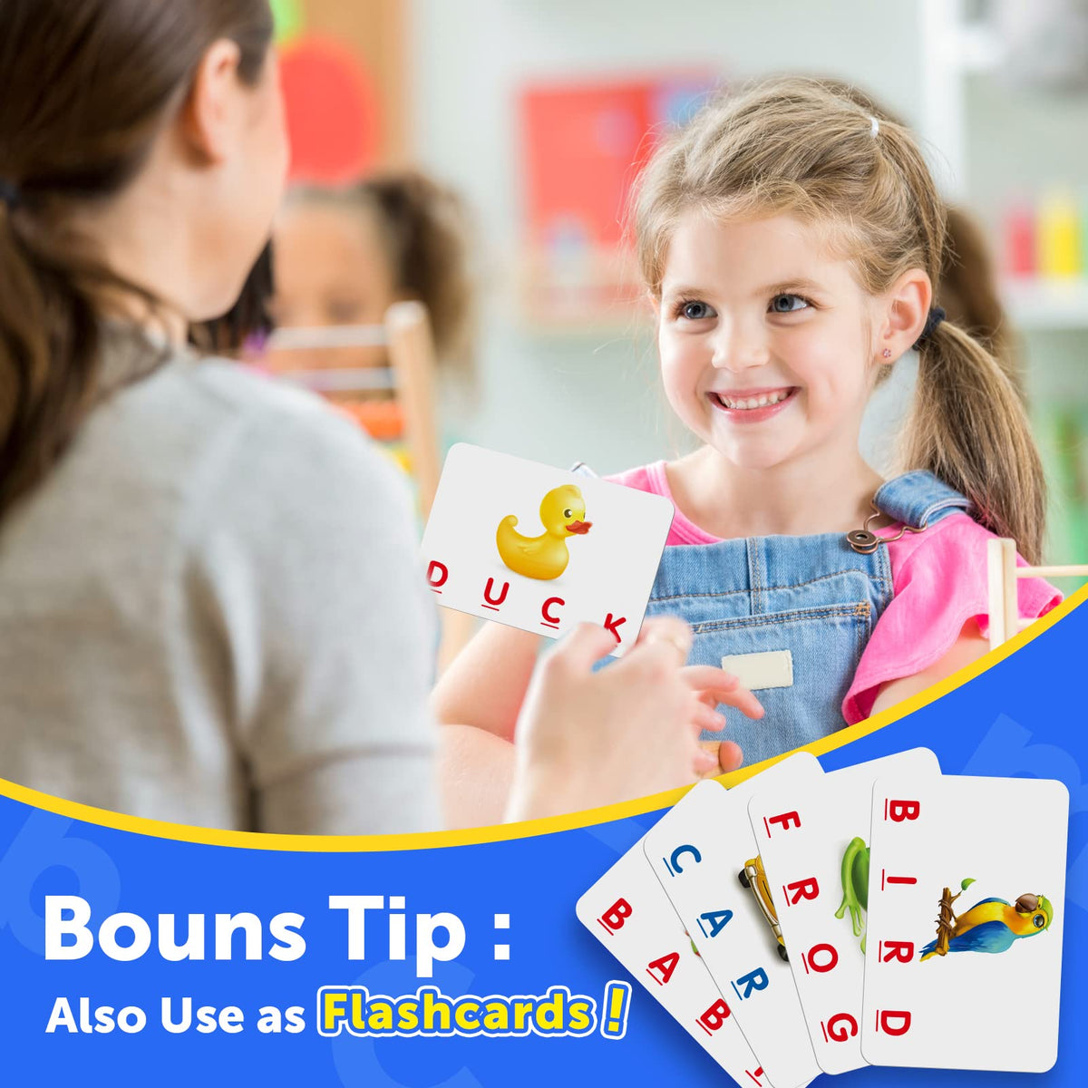 Learning Games for Kids Ages 3-8, Matching Letter Game for Kids Toys Ages 3-8 Educational Toys for
