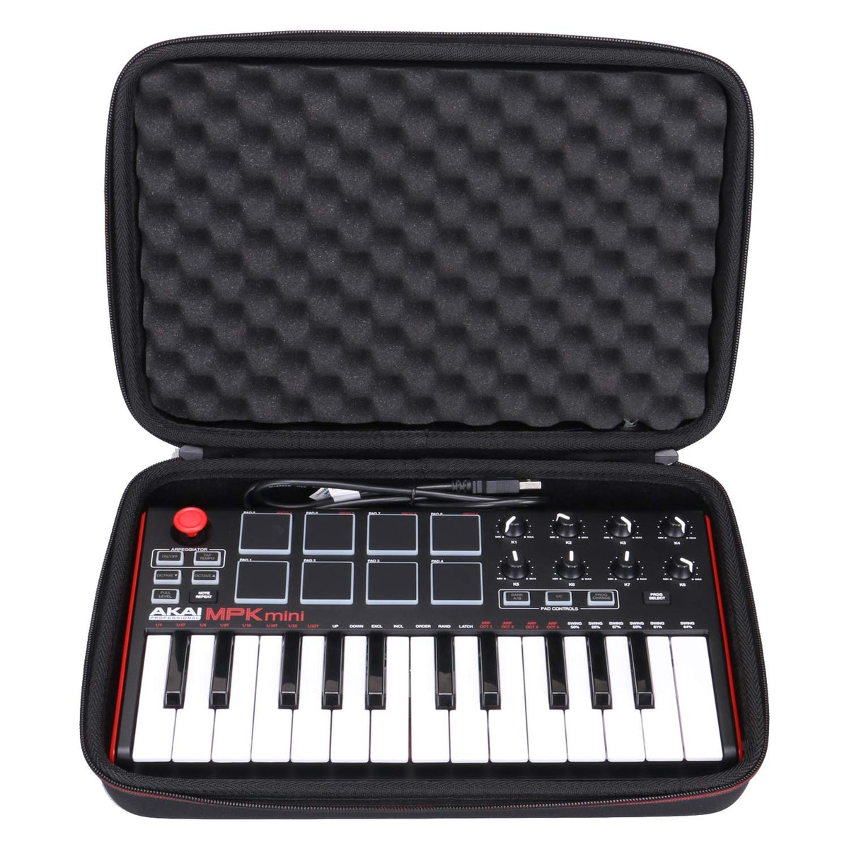 LTGEM Case for Akai MPK Mini MK3/MPK Mini Play MK3 MIDI Controller