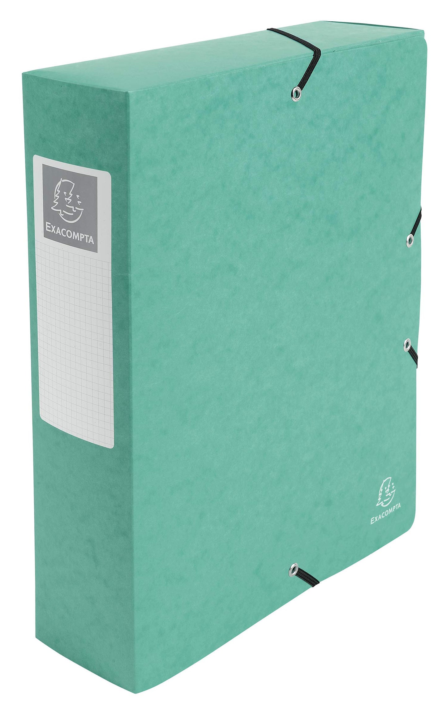 Exacompta A4 Pressboard Filing Box, 600 GSM, 80 mm Spine, Green