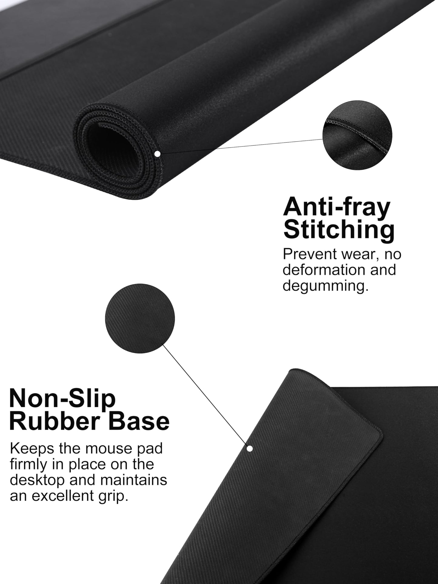 TopMade Wireless Charging Mouse Pad, 31.5"x15.75" XXL Large Desk Mat