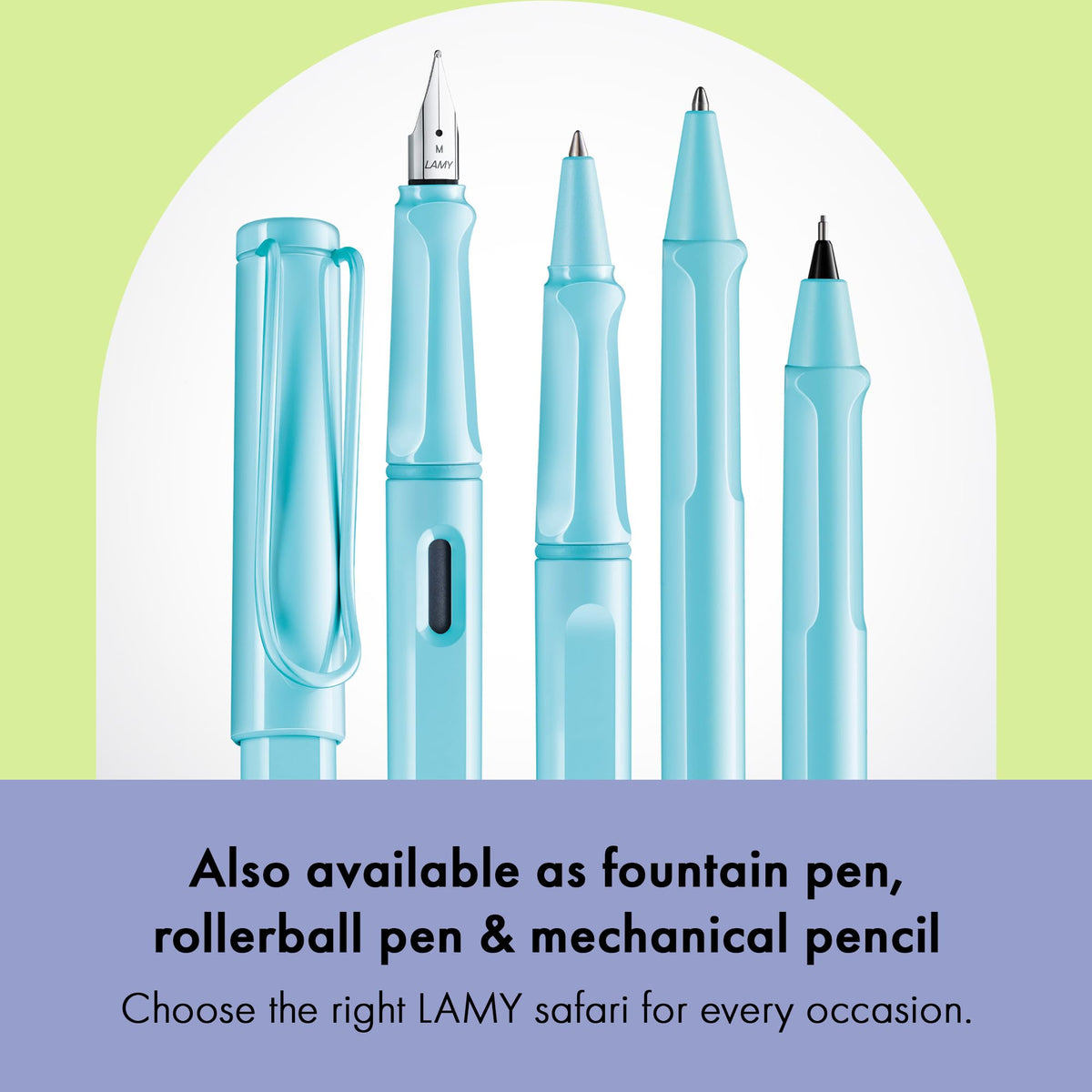 Lamy safari aquasky - Ballpoint Pen with ergonomic grip & line width M - for pleasant long writing
