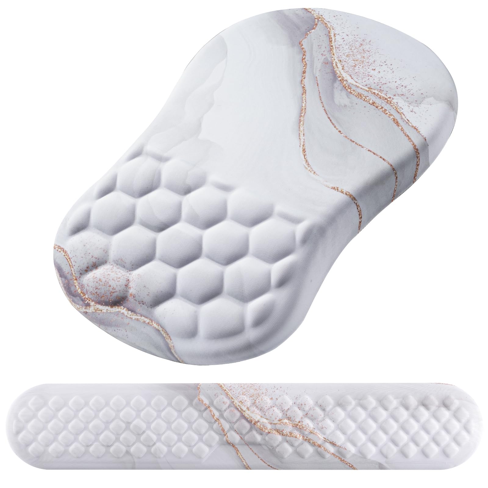 Laokiiy Ergonomic Mouse Pad & Keyboard Wrist Rest Set, Memory Foam