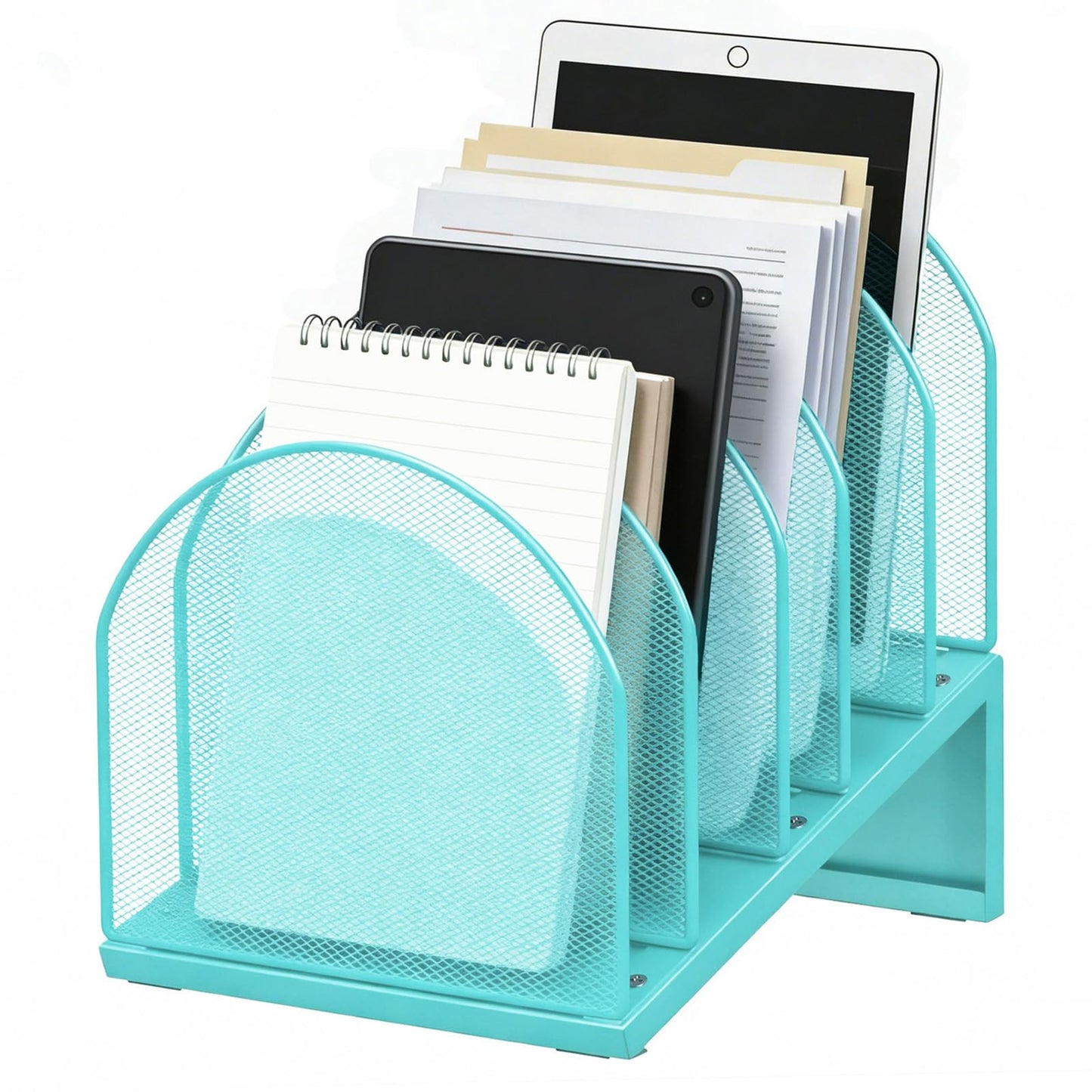 gianotter Desktop File Organizer with 5 Compartments