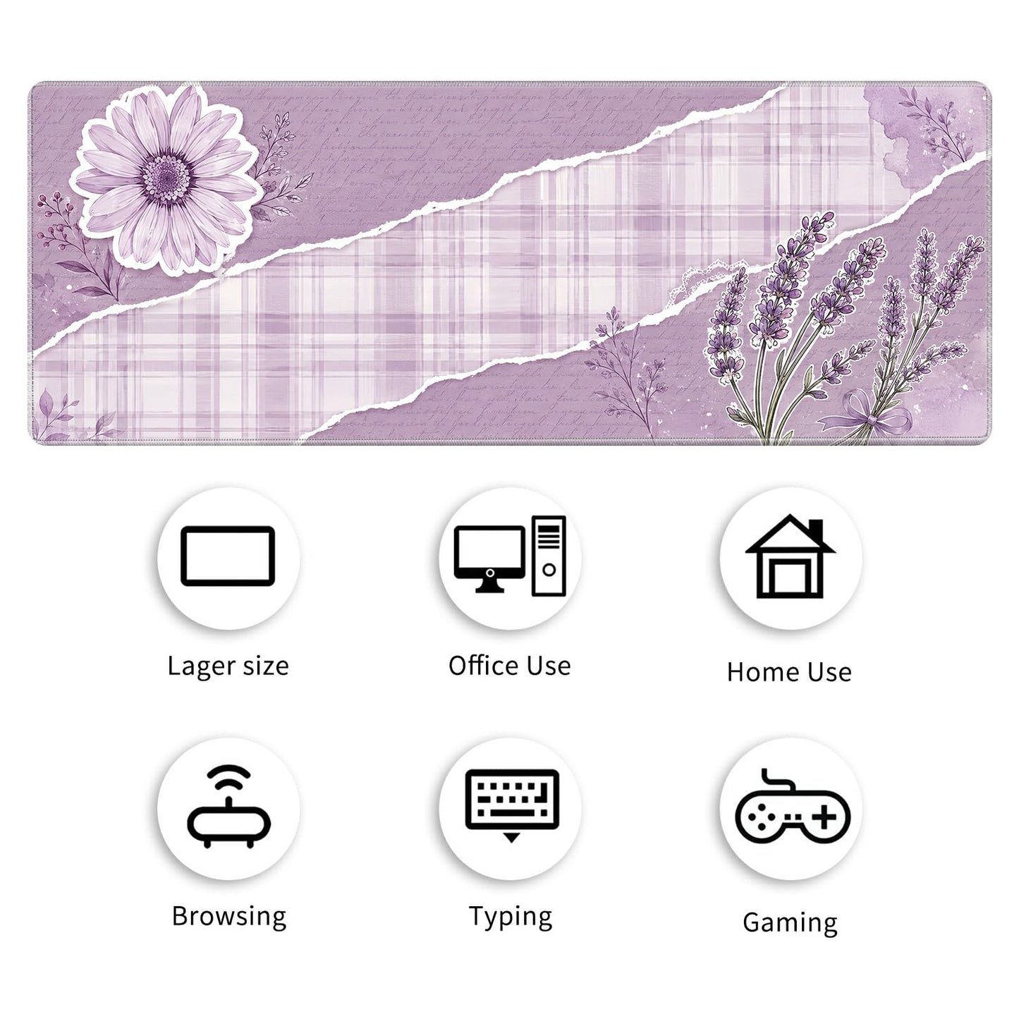 Desk Mat Large Gaming Mouse Pad + Coaster