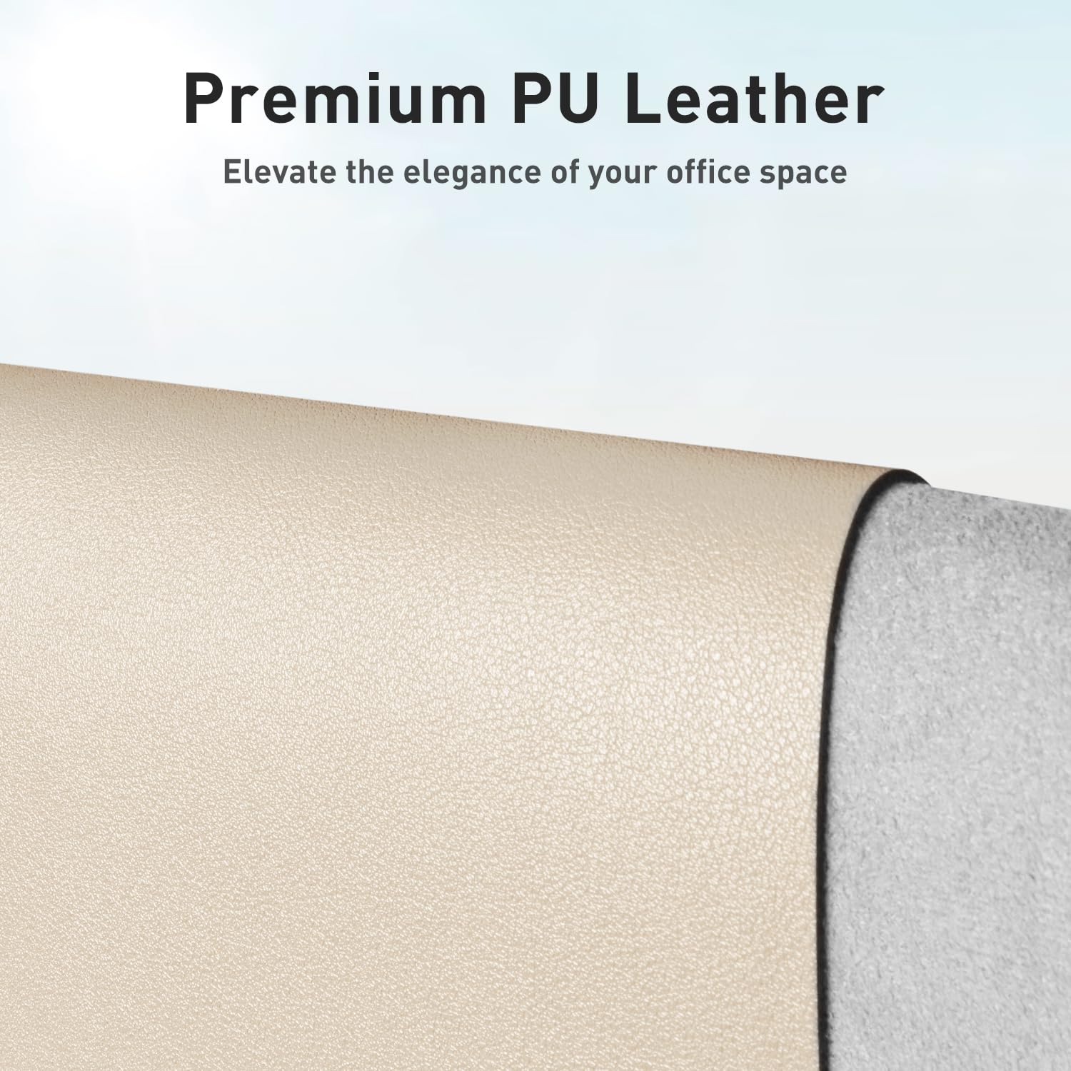 Aothia Faux Leather Desk Mat - Non-Slip PU Leather Desk Blotter, Waterproof Writing Surface, Large