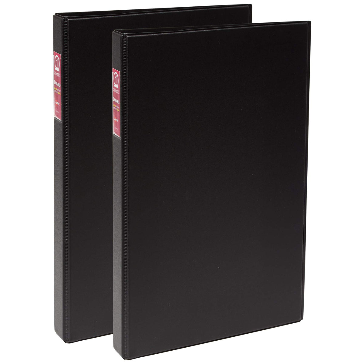 Avery® Legal-Size 3 Ring Binders, 1" Round Rings, 2 Black Binders