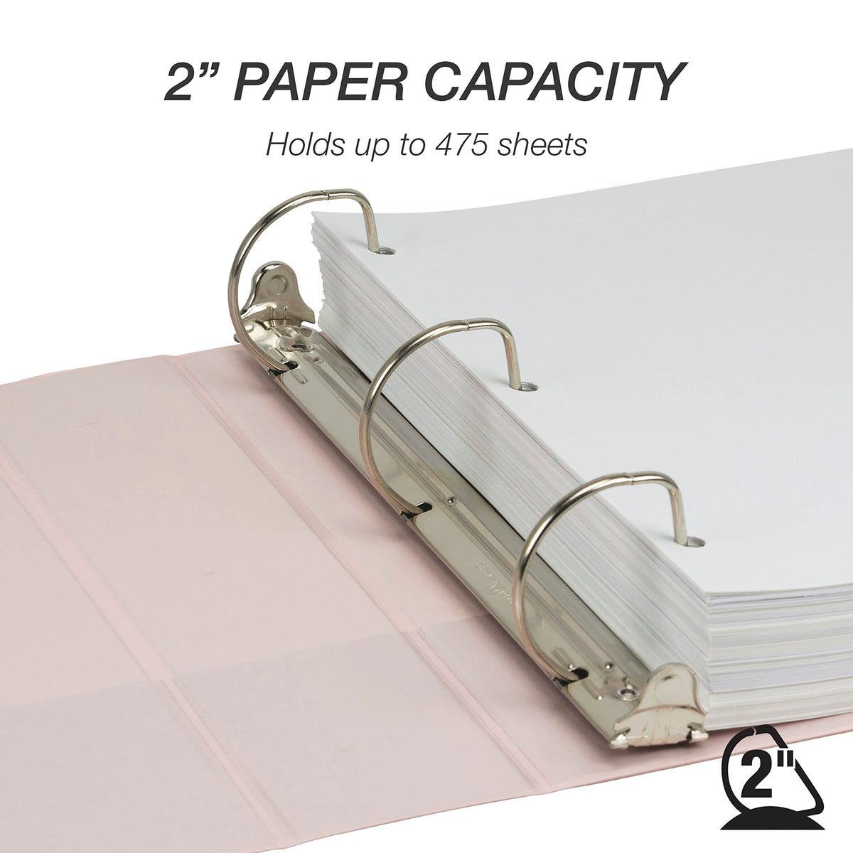Samsill Plant-Based 2 Inch Durable D-Ring, View Binder, Eco-Friendly, USDA Certified Biobased, 12