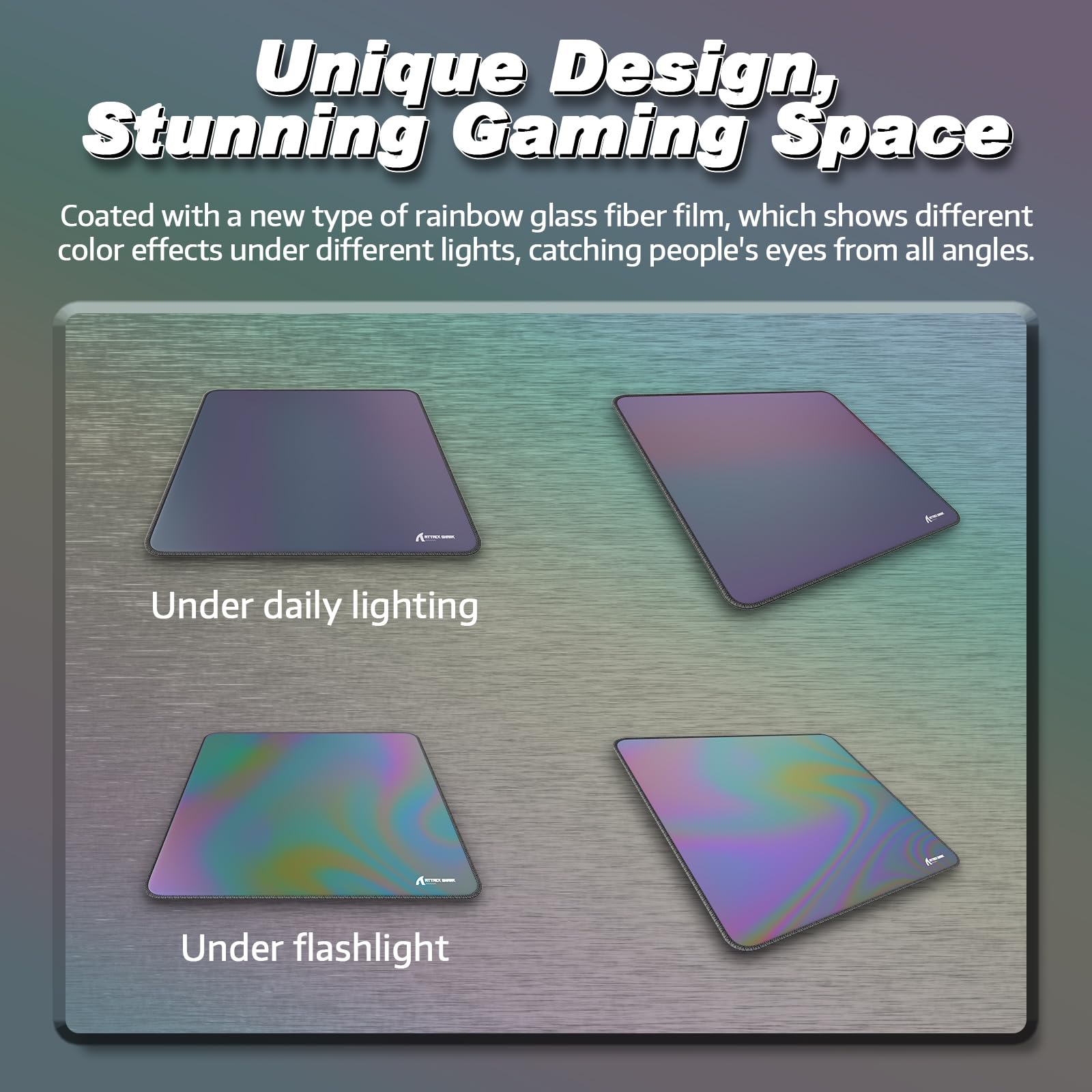 ATTACK SHARK CM03 Gaming Mouse Pad for Esports Speed Large Mouse mats Waterproof Surface and