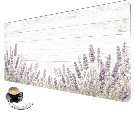 Desk Mat Large Gaming Mouse Pad + Coaster