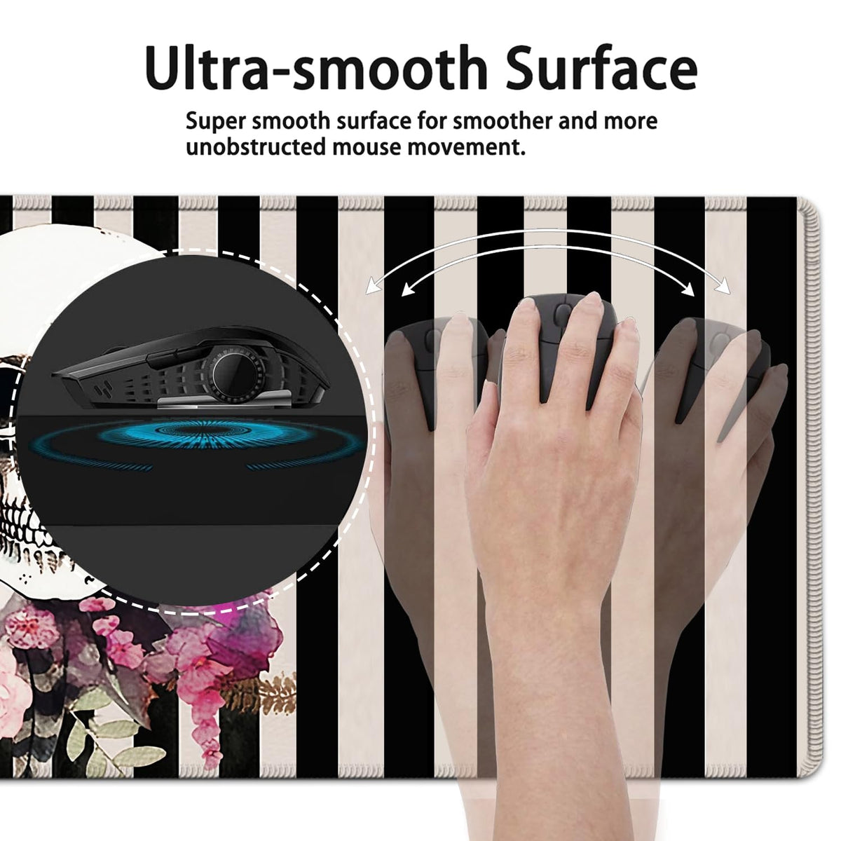 Large Mouse Pad, 31.5 x 11.8in Extended Gaming Mouse Pad with Stitched Edges,XXL Mousepad Protector