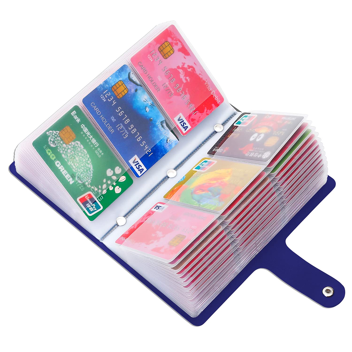 angimi Business Card Organizer with 96 Cards，Credit Card Holder for Men & Women Rfid
