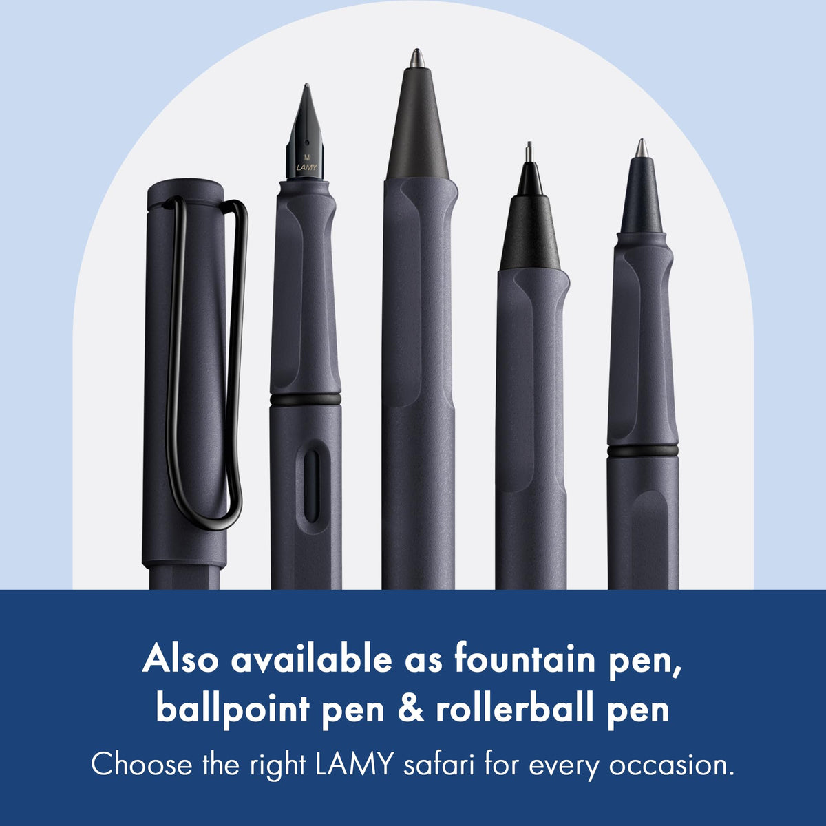 LAMY safari steel black - Mechanical Pencil with ergonomic grip & body made of robust ASA plastic