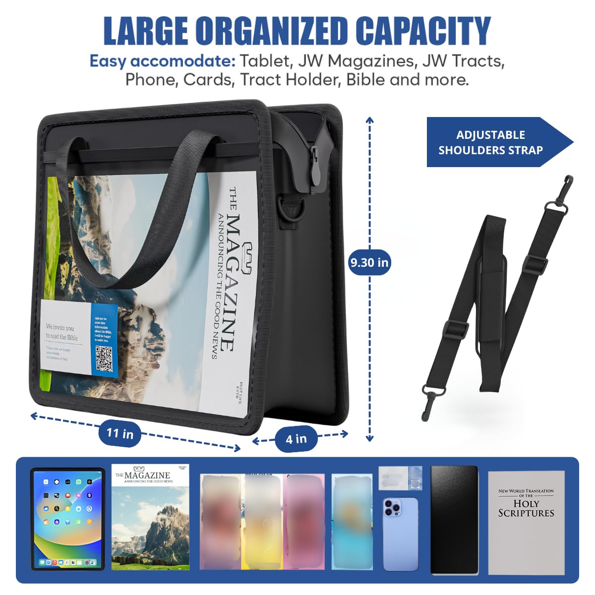 JW Magazine Tract Holder, Jehovah Witness Ministry Field Service Supplies