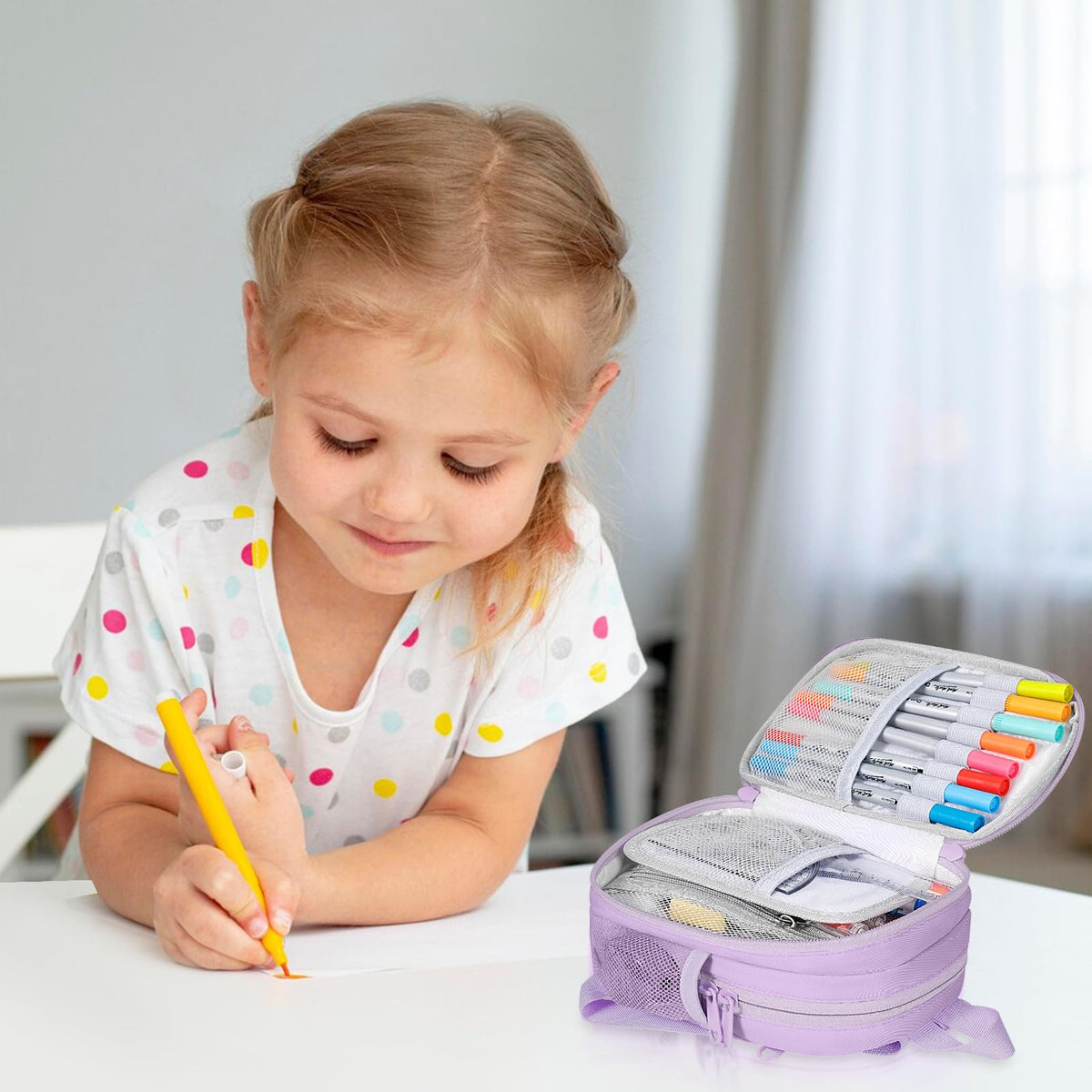 crawing Large Capacity Pencil Case, Mini Backpack Pencil Case, Storage High Capacity Bag Pouch
