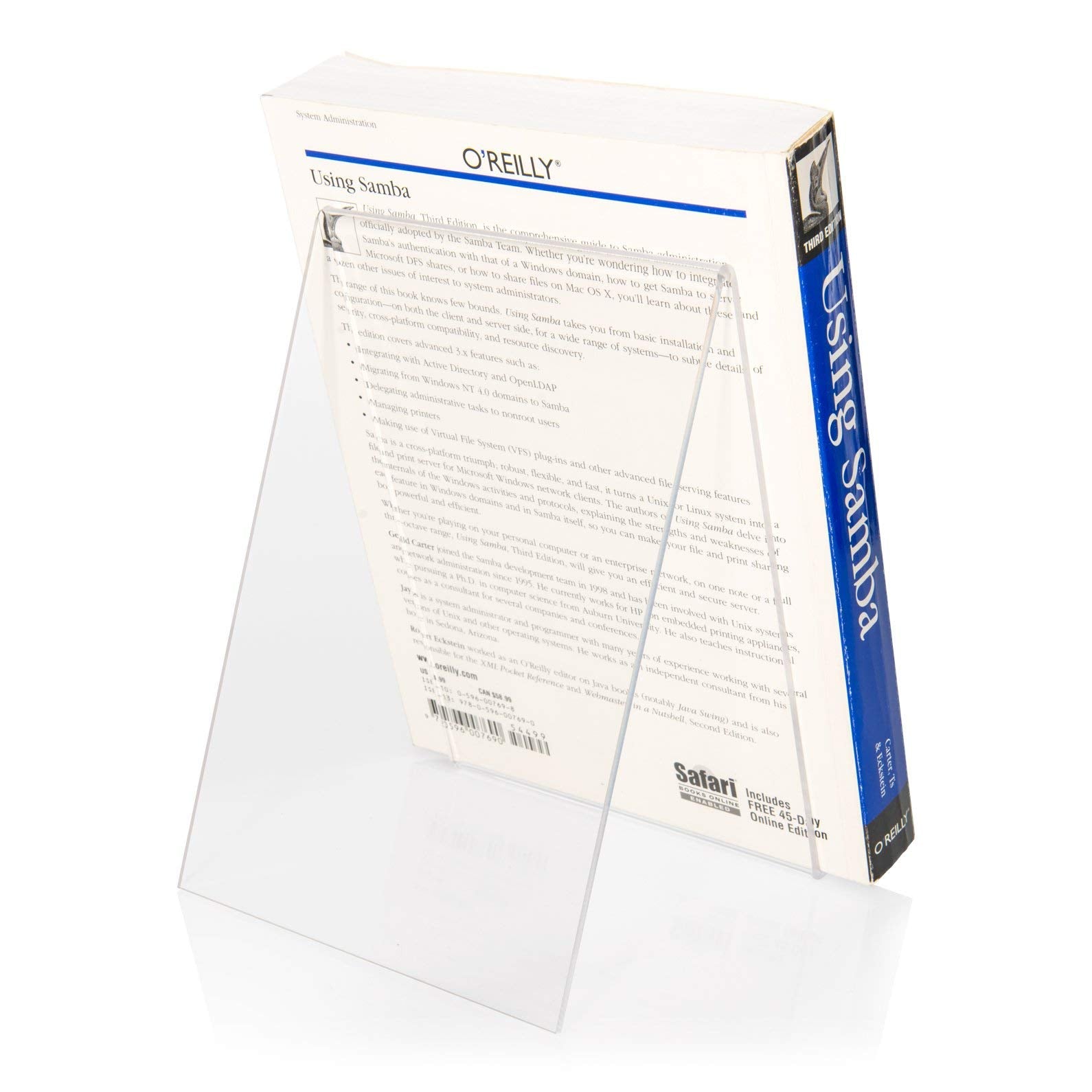 Plexiglas® Book Stand/Stand as Goods Carrier and Angled Stand in DIN A5 Format