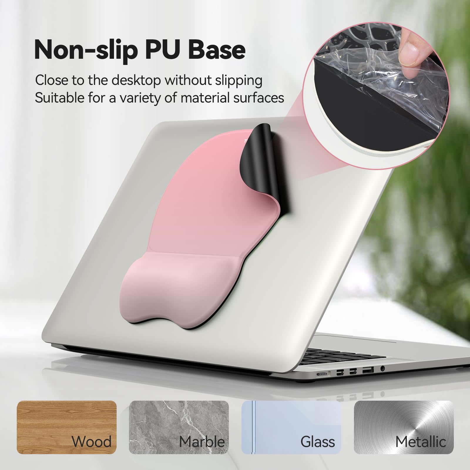 TECKNET Gel Ergonomic Mouse Pad & Keyboard Wrist Rest & Coaster