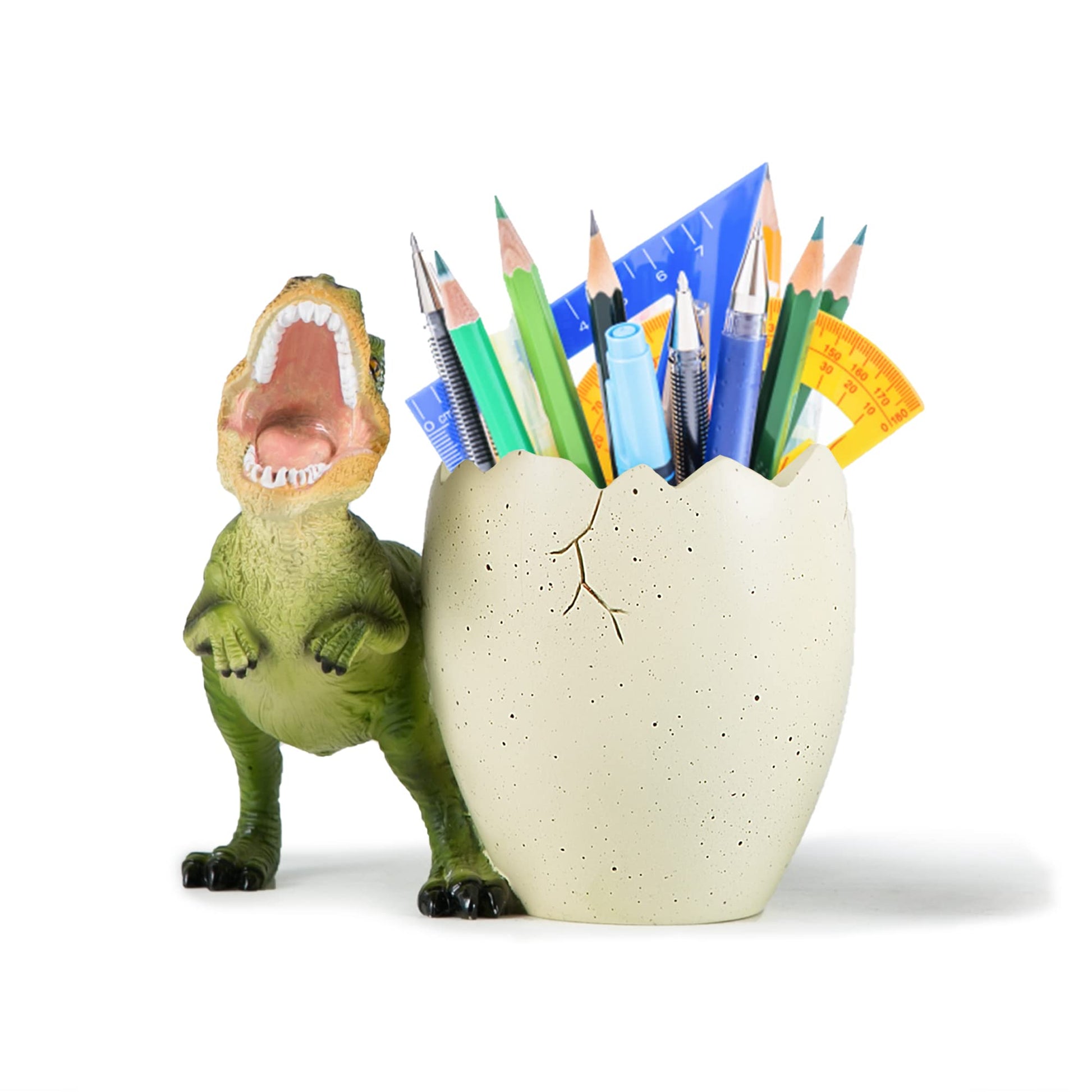 Banllis Dinosaur Pen Holder & Pencil Holder for Desk, Jurassic Park Decor