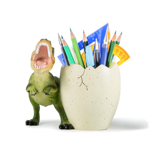 Banllis Dinosaur Pen Holder & Pencil Holder for Desk, Jurassic Park Decor